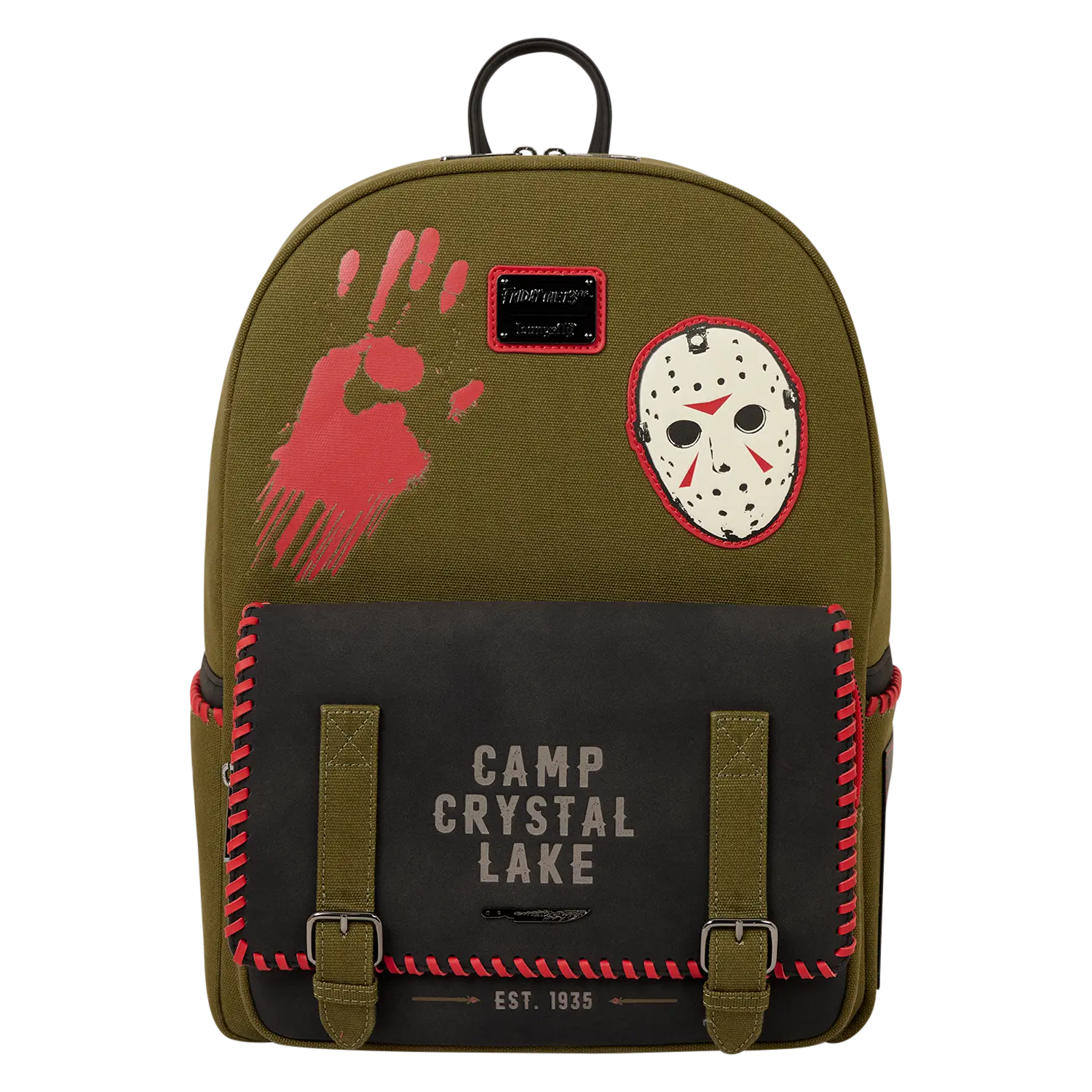 Friday the 13th Camp Crystal Lake Canvas Full-Size Backpack
