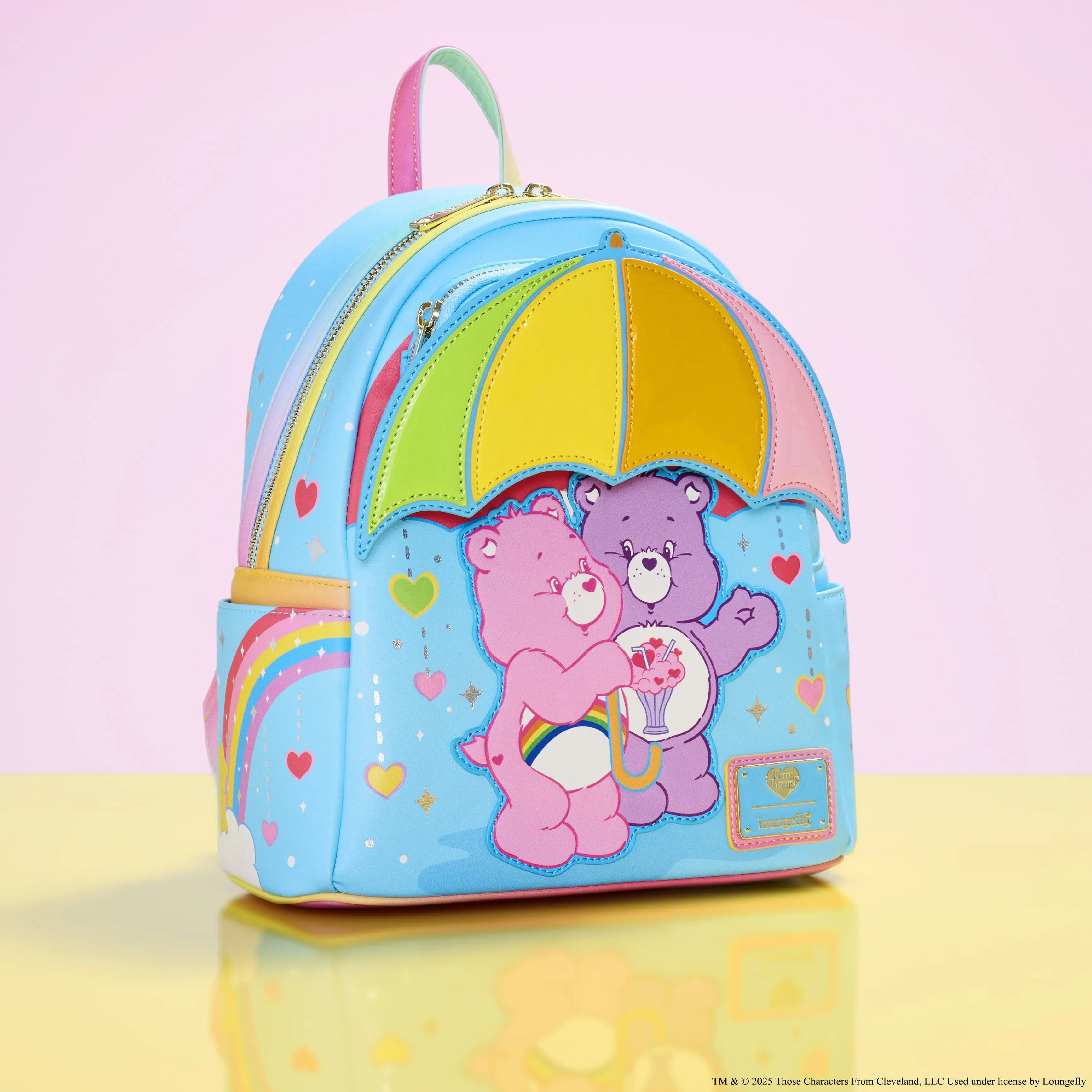 Care Bears Cheer Bear & Share Bear Rainbow Umbrella Mini Backpack - Image 2