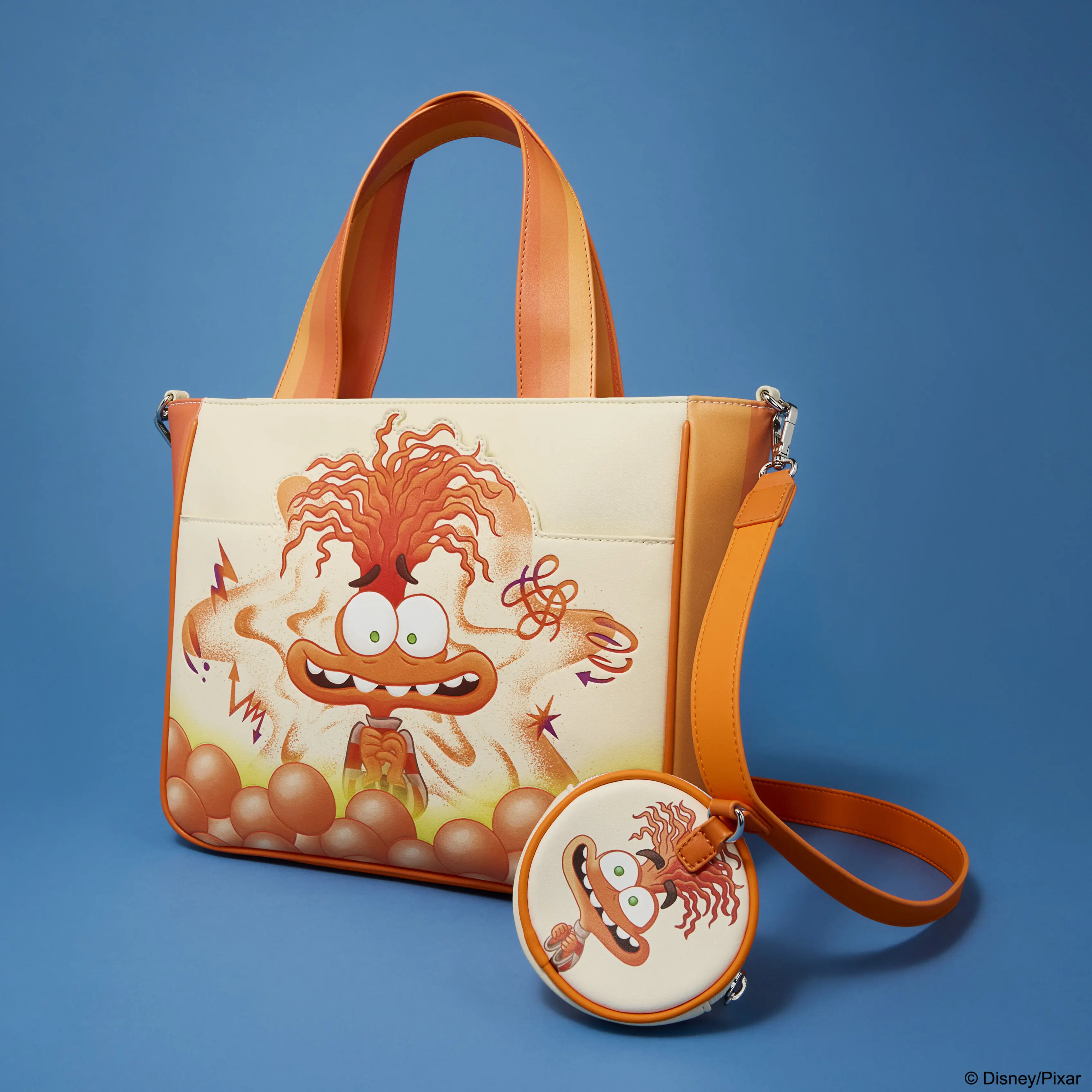 Inside Out 2 Anxiety Tote Crossbody Bag with Coin Bag - Image 3