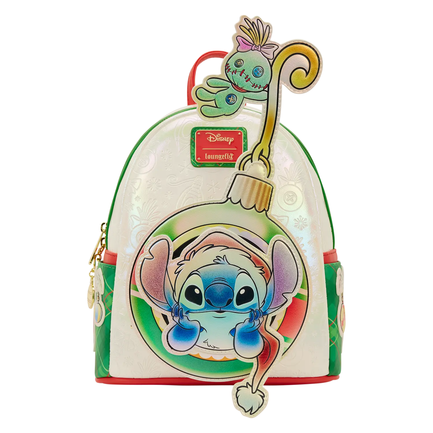 Stitch & Scrump Iridescent Holiday Ornament Mini Backpack - Image 4