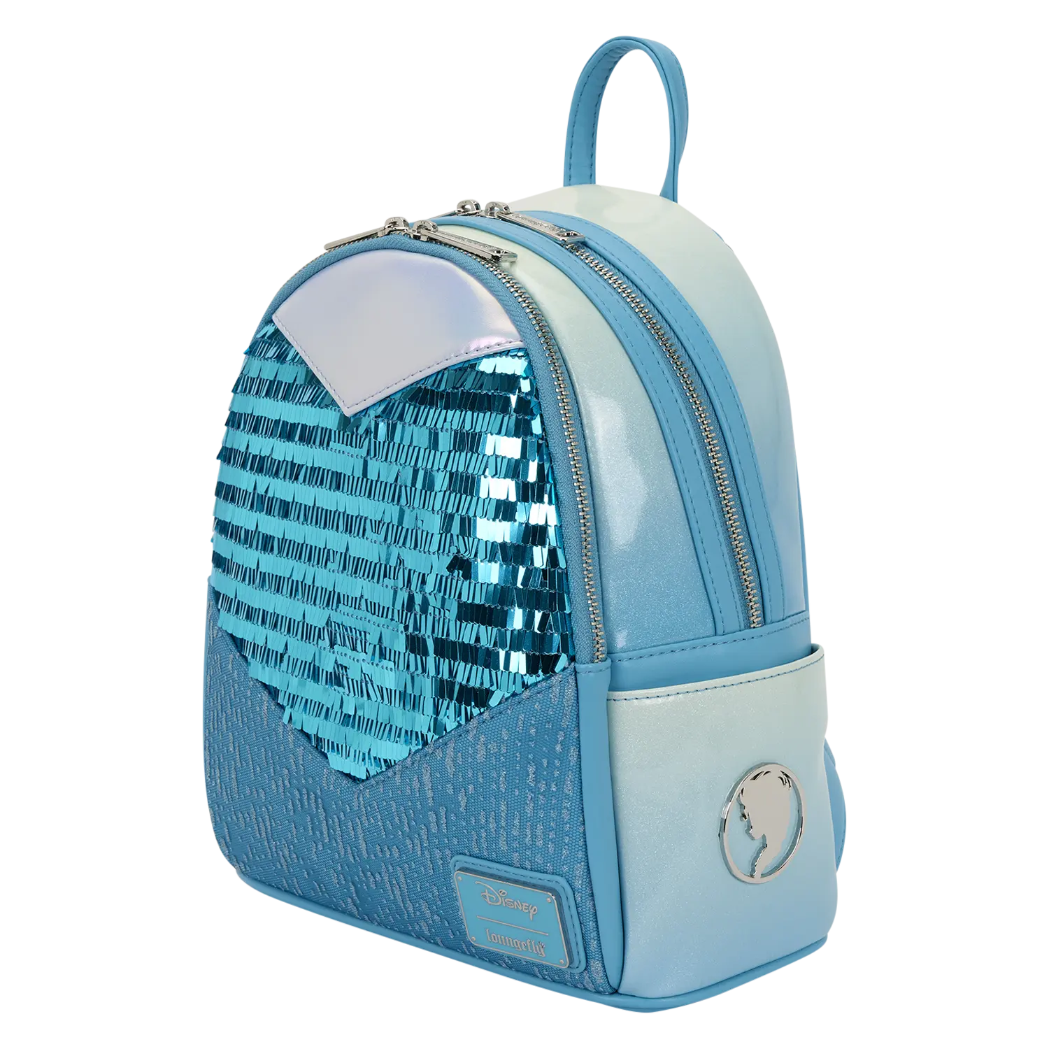 Frozen Elsa Glitter Sequin Cosplay Mini Backpack - Image 5