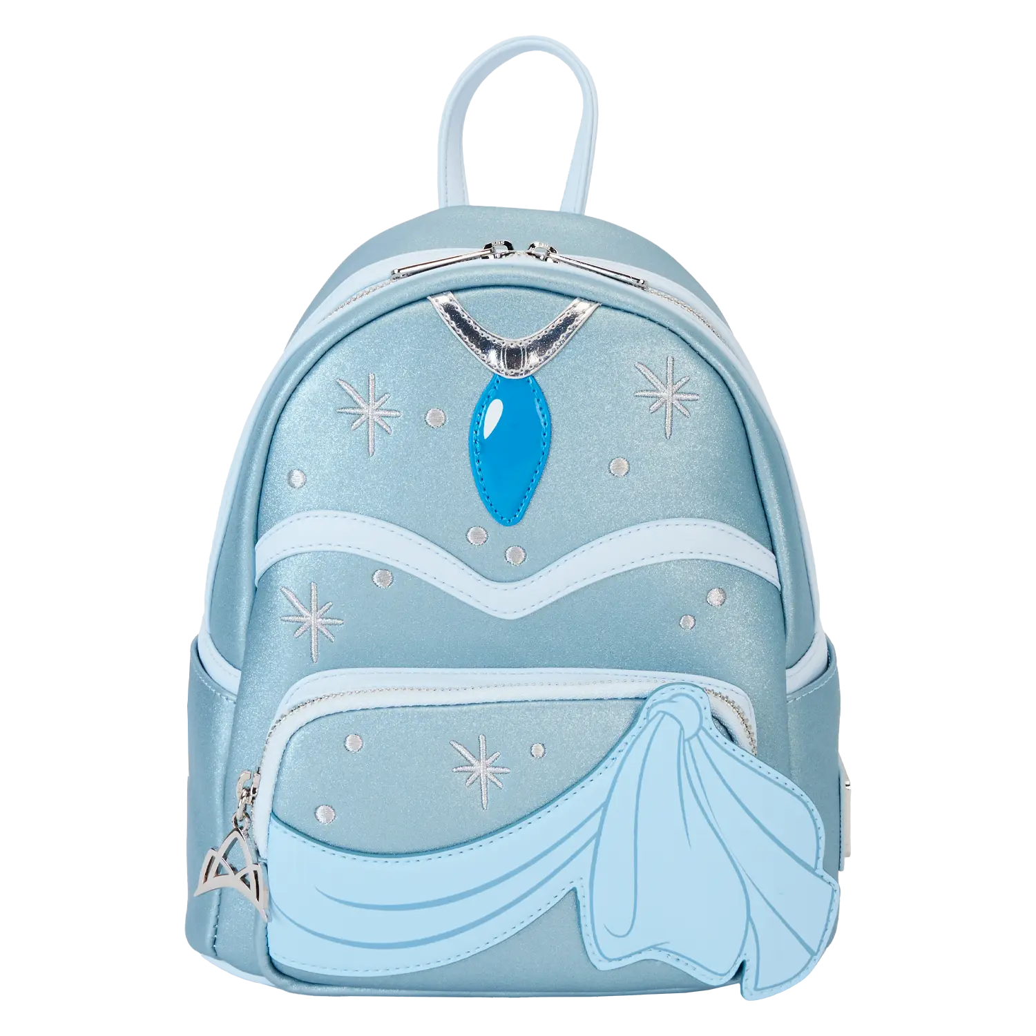 The Princess and the Frog Tiana Blue Gown Glitter Cosplay Mini Backpack