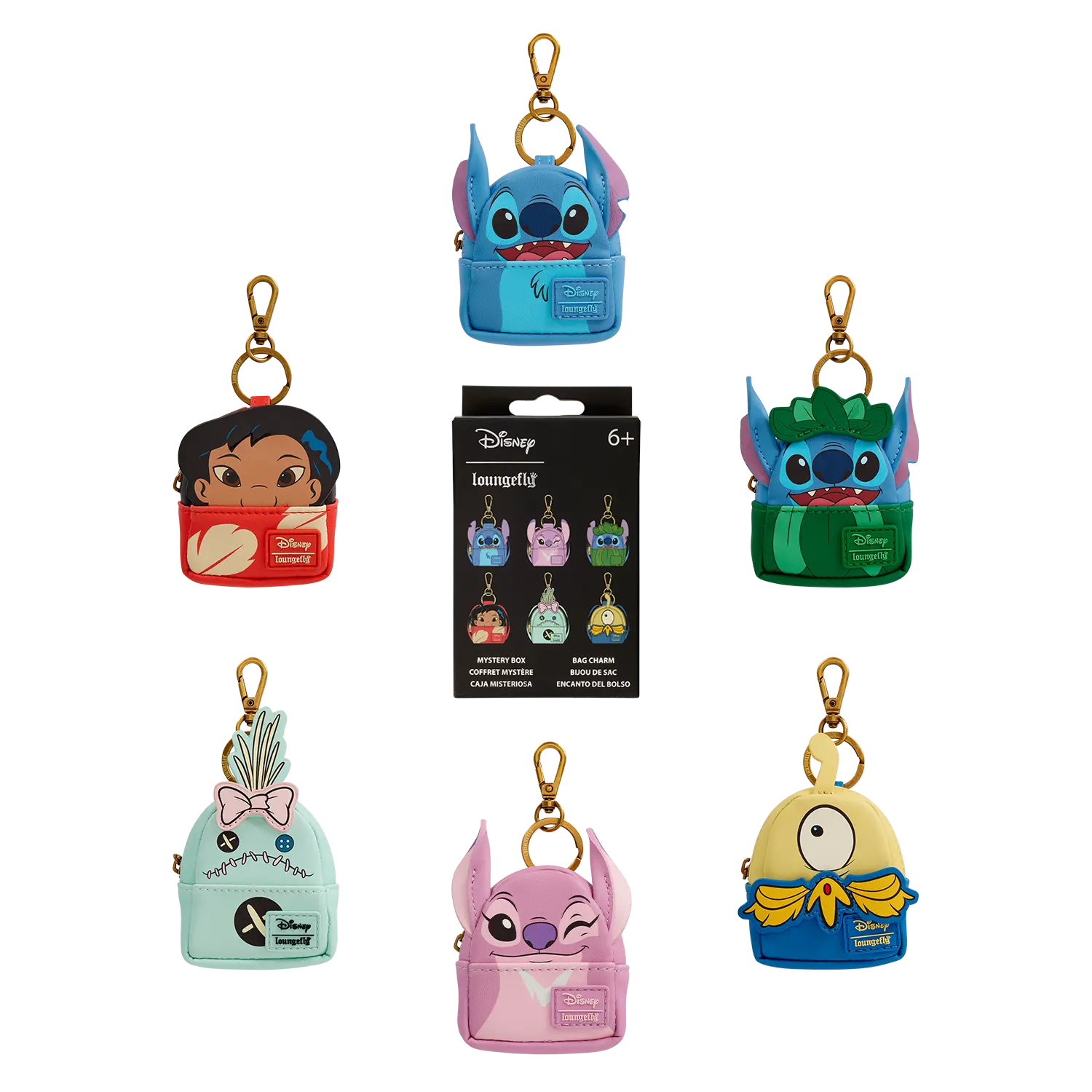 Lilo & Stitch Cosplay Mystery Mini Backpack Keychain Charm