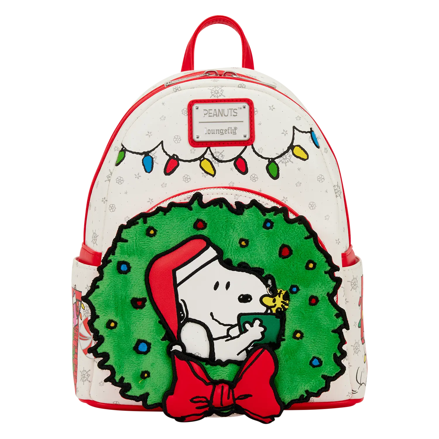 Peanuts Snoopy & Woodstock Holiday Plush Wreath Mini Backpack