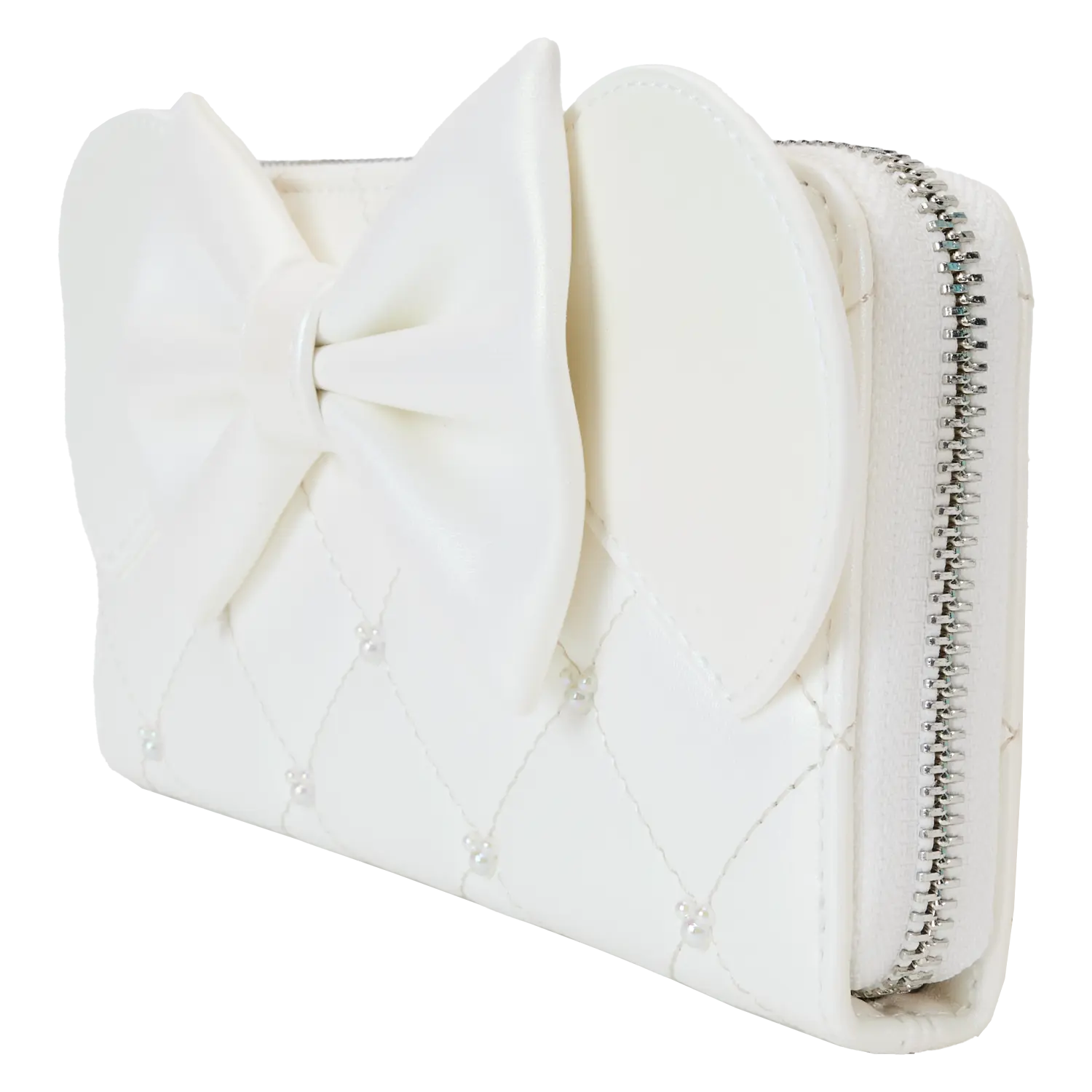 Minnie Mouse Iridescent Wedding Zip Around Wristlet Wallet - Image 4