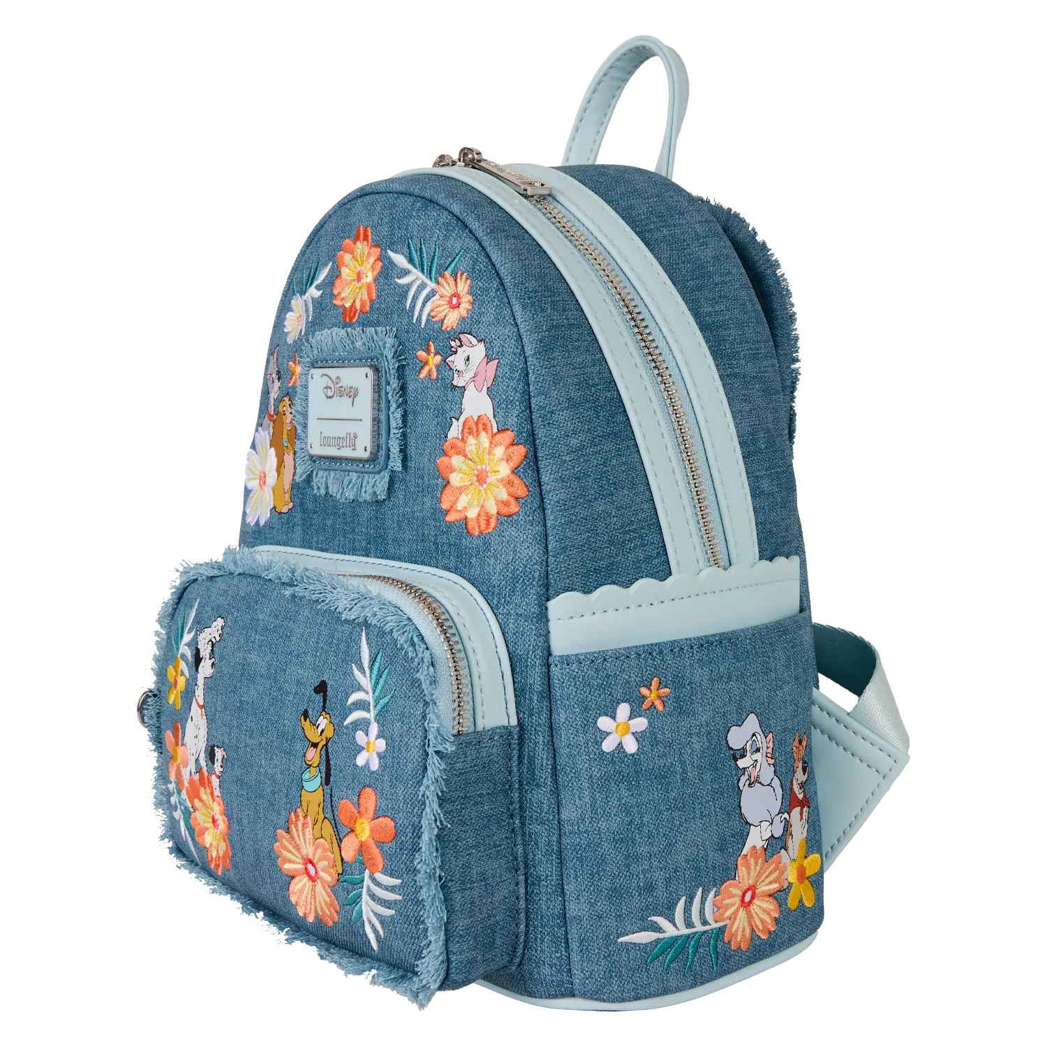 Disney Dogs & Cats Floral Fringe Mini Backpack - Image 5