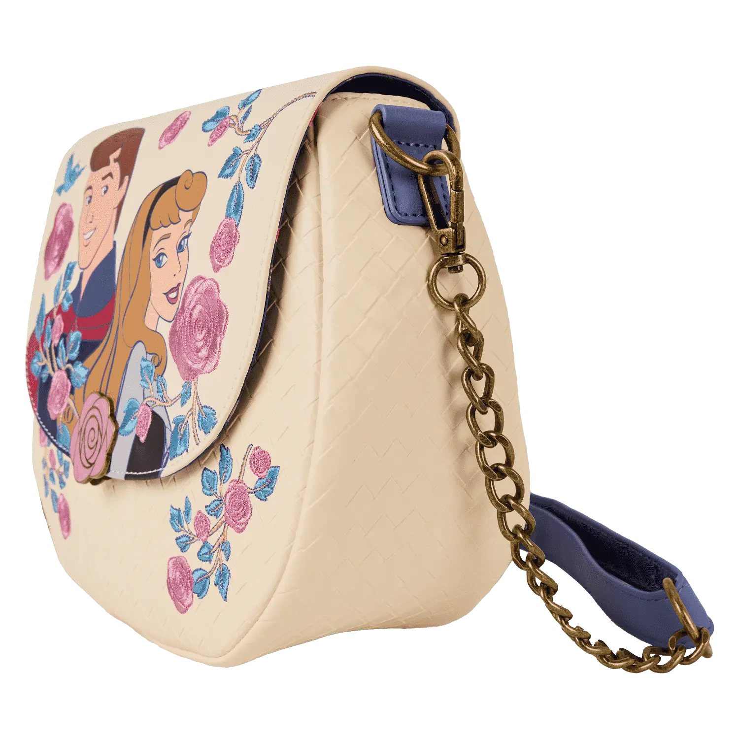 Sleeping Beauty Princess Aurora & Prince Phillip Floral Crossbody Bag - Image 4