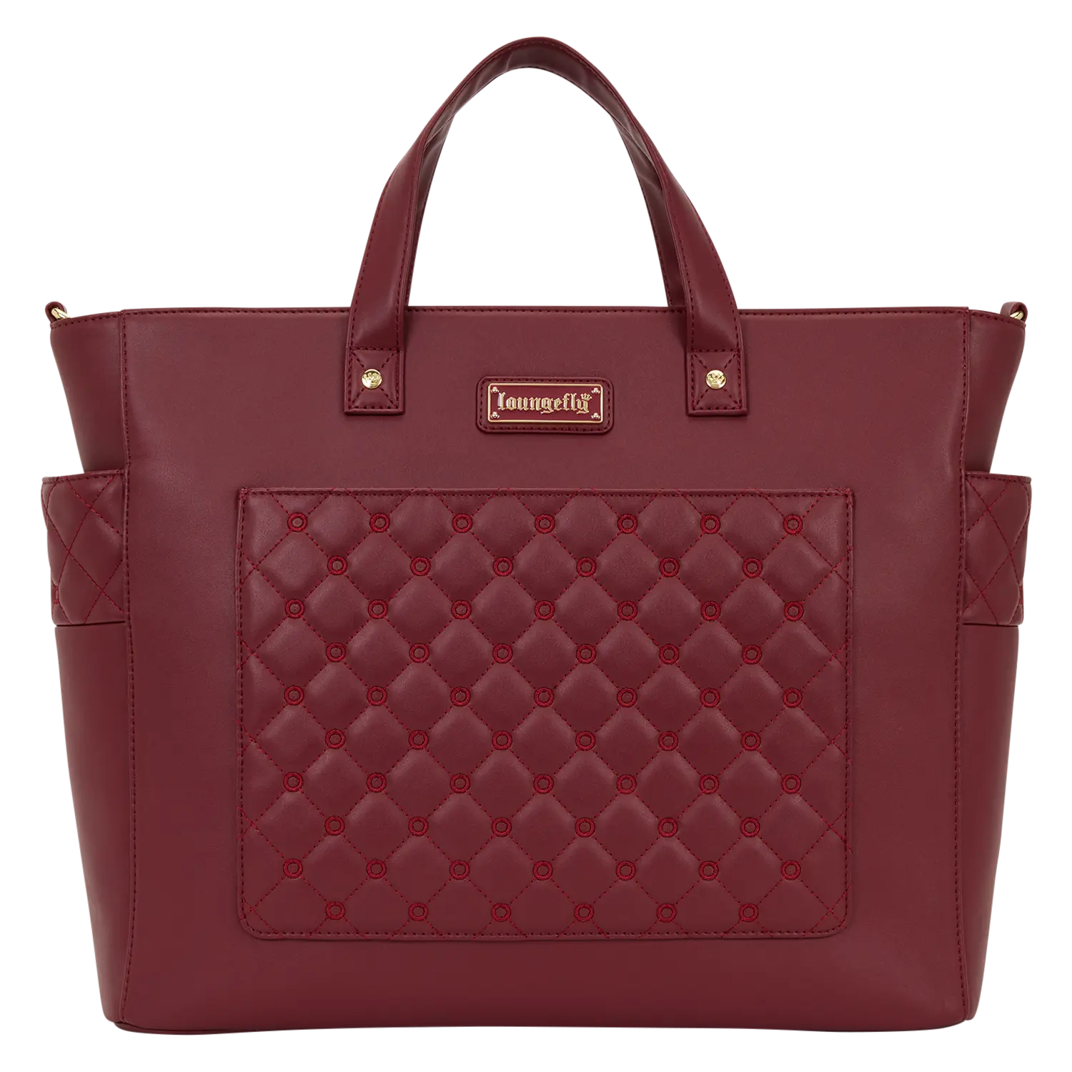 Loungefly The Mo Red Convertible Backpack & Tote Crossbody Pin Trader Bag