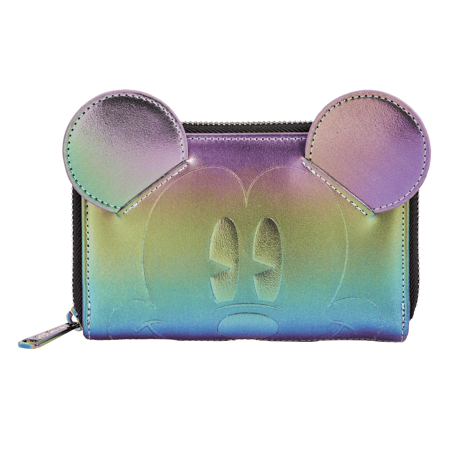 Mickey Mouse Exclusive Oil Slick Iridescent Cosplay Zip Around Wallet