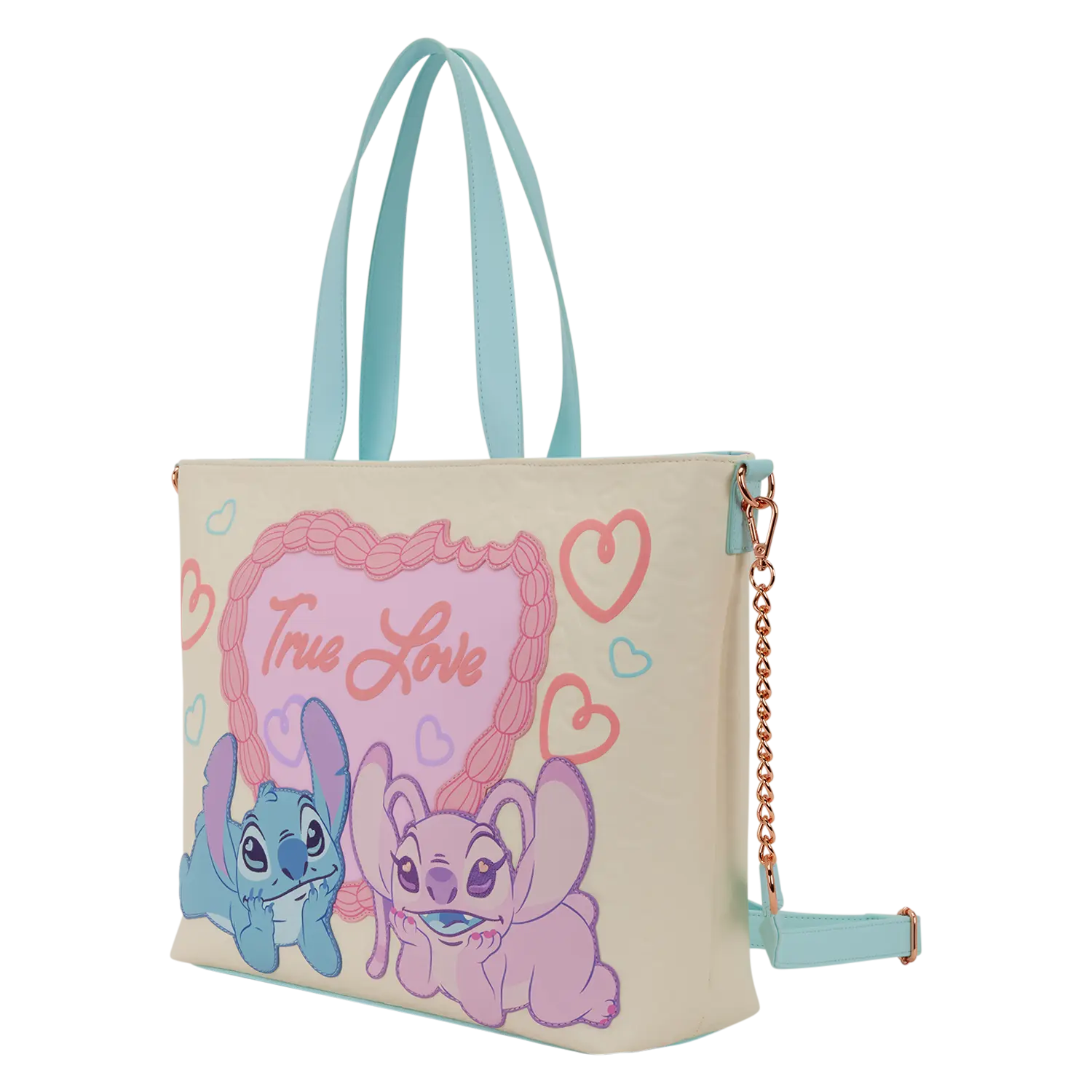 Stitch & Angel True Love Tote Crossbody Bag - Image 6