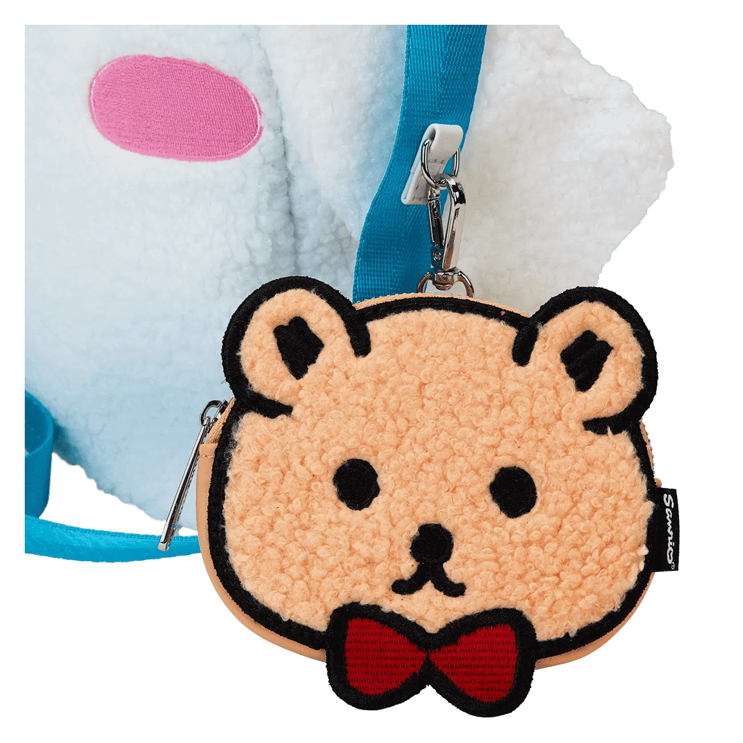 Sanrio Cinnamoroll Cosplay Sherpa Tote Crossbody Bag With Coin Bag - Image 10