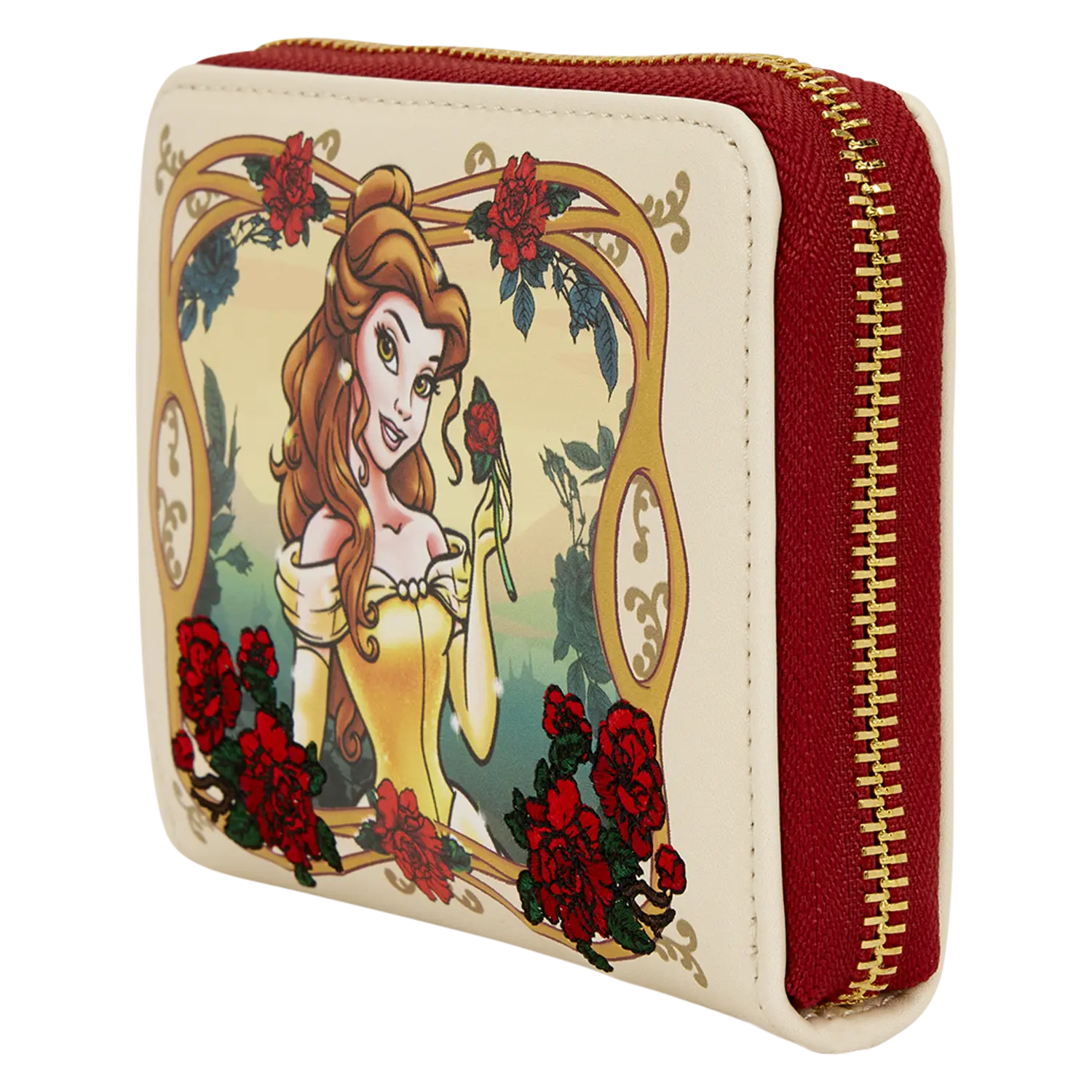 Beauty and the Beast Exclusive Belle Floral Zip Around Wallet - Image 3