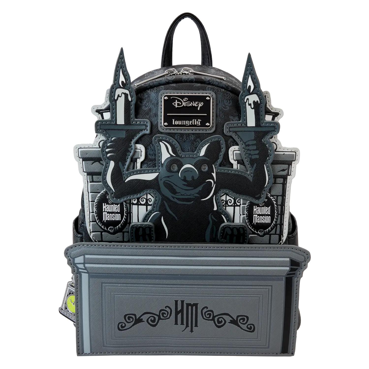 The Haunted Mansion Gargoyle Wallpaper Light Up Glow Mini Backpack
