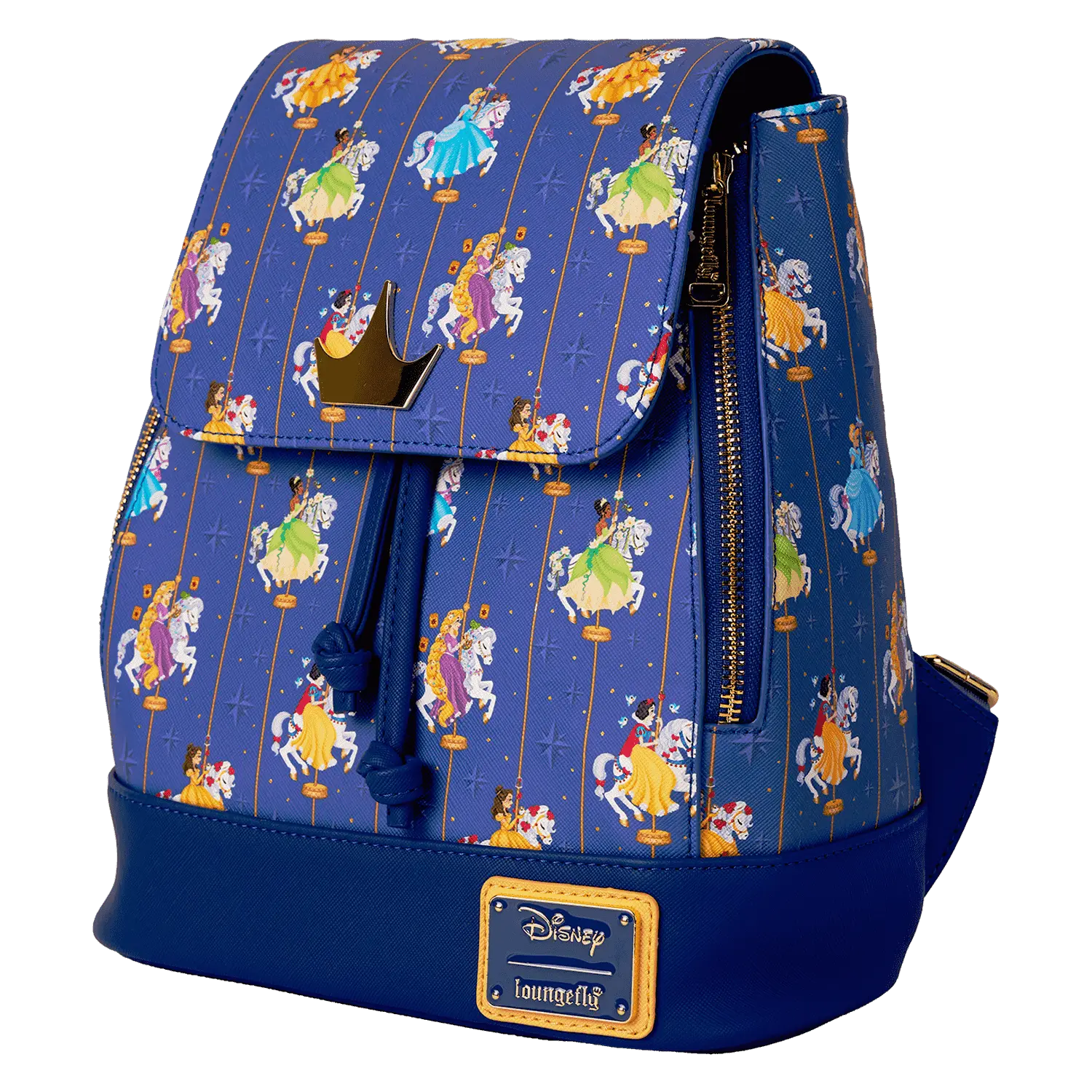 Disney Princess Carousel All-Over Print Drawstring Mini Backpack - Image 3