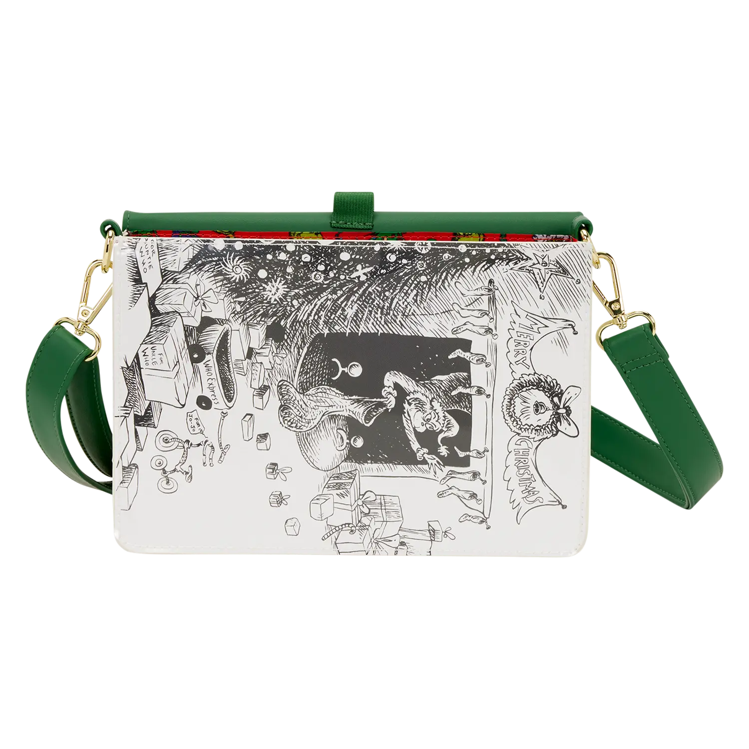 Dr. Seuss How the Grinch Stole Christmas! Holiday Color-In Crossbody Bag - Image 5