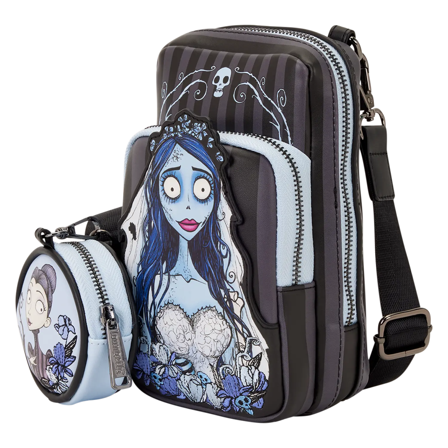 Corpse Bride Emily Sling Crossbody Bag with Coin Bag - Image 4