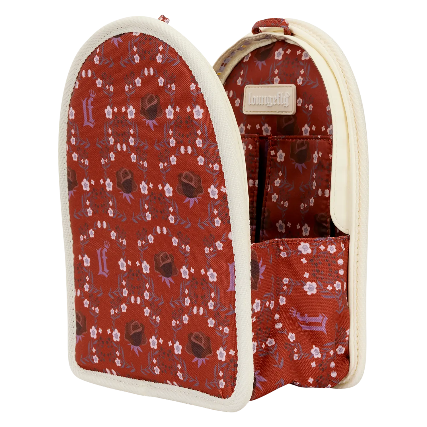 Loungefly Cream & Red Floral Light-Up Mini Backpack Bag Organizer Insert - Image 2