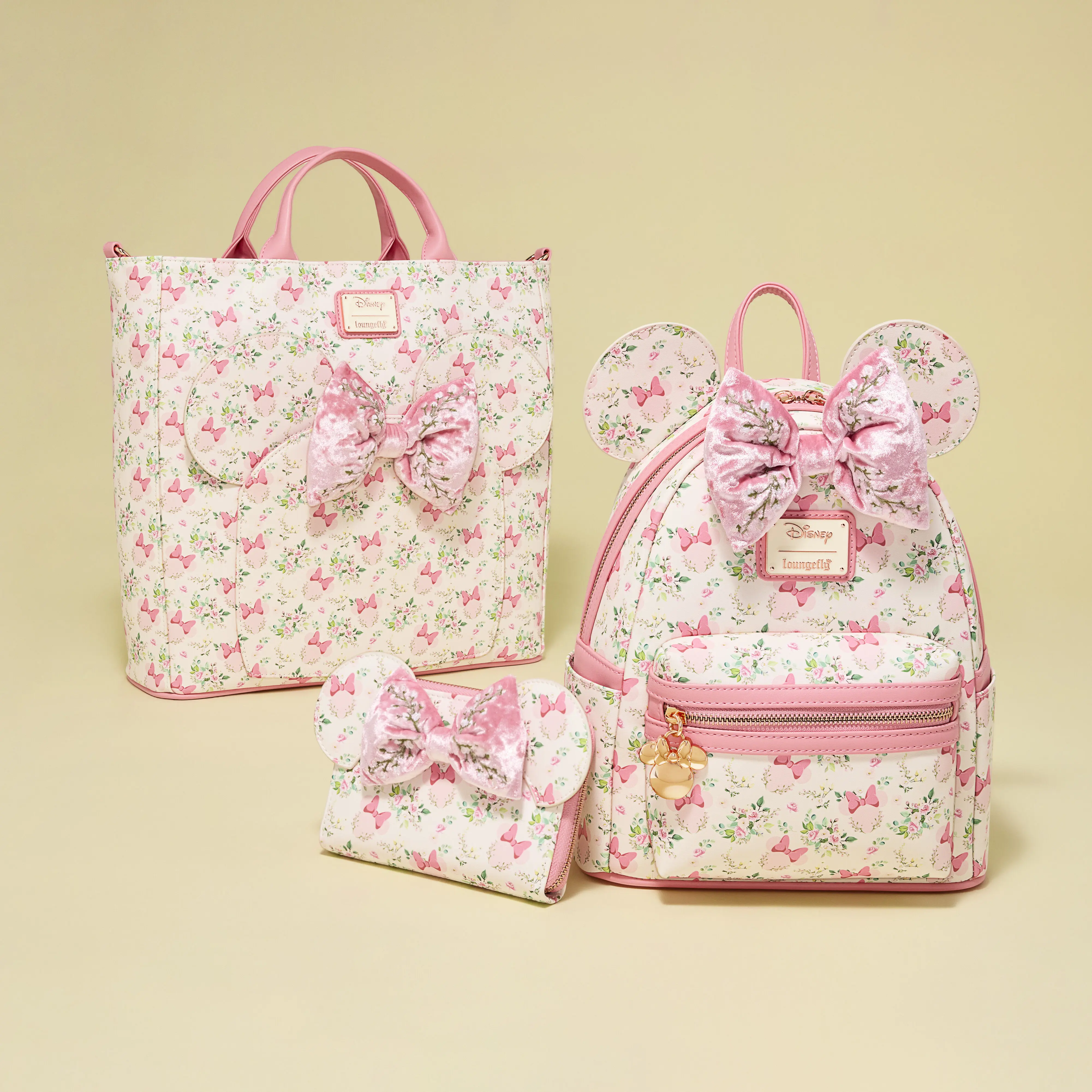 Minnie Mouse Floral All-Over Print Zip Around Wallet - Image 3