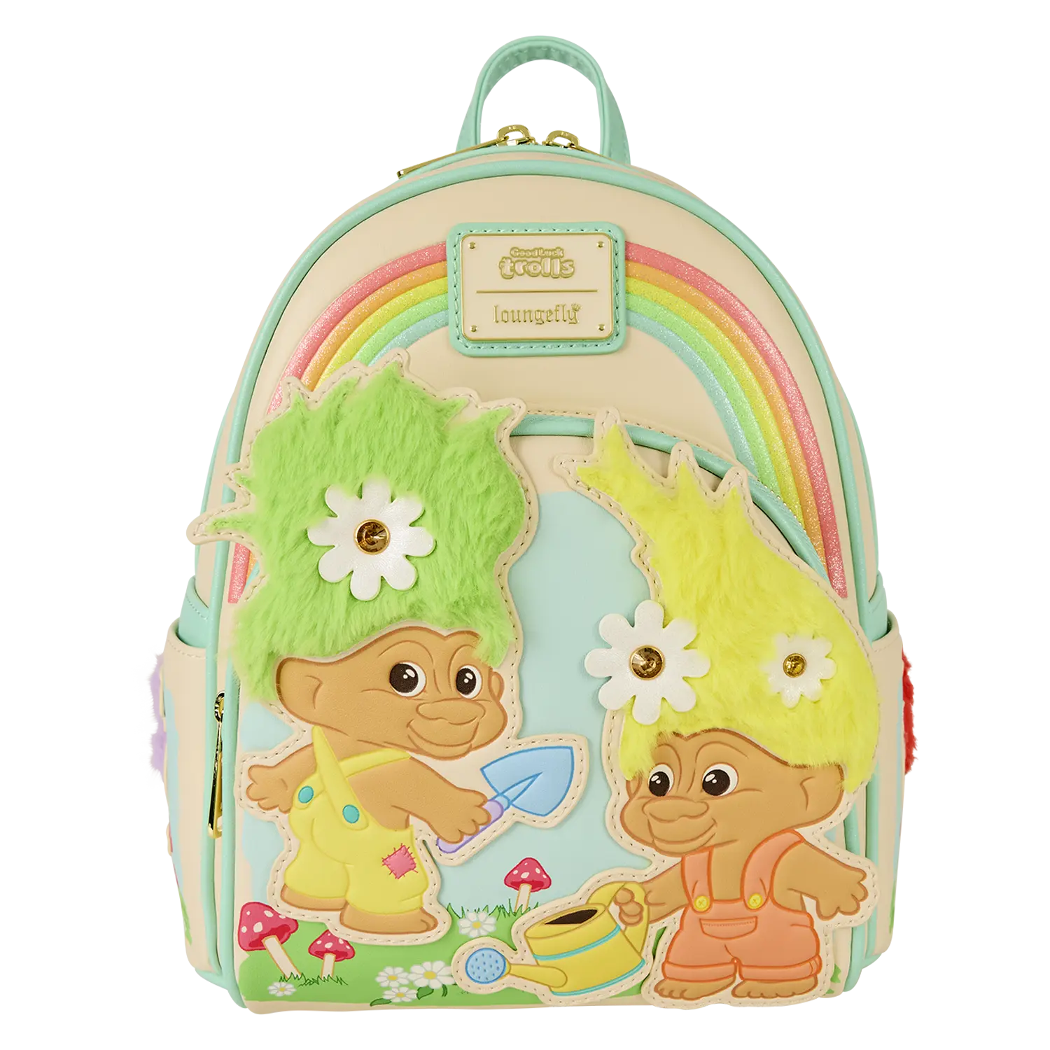 Classic Good Luck Trolls Plush Glitter Mini Backpack
