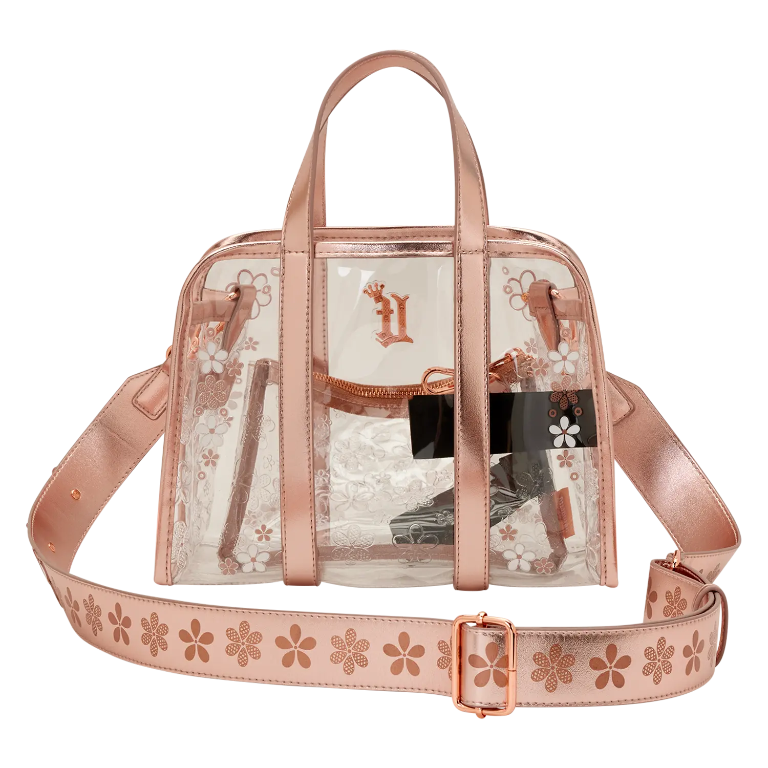 Loungefly Clear Floral Crossbody Bag with Coin Bag - Image 7