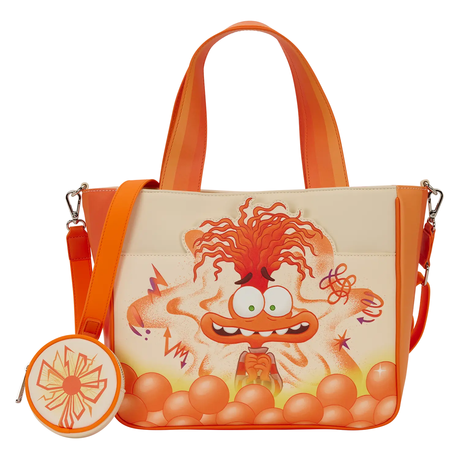 Inside Out 2 Anxiety Tote Crossbody Bag with Coin Bag