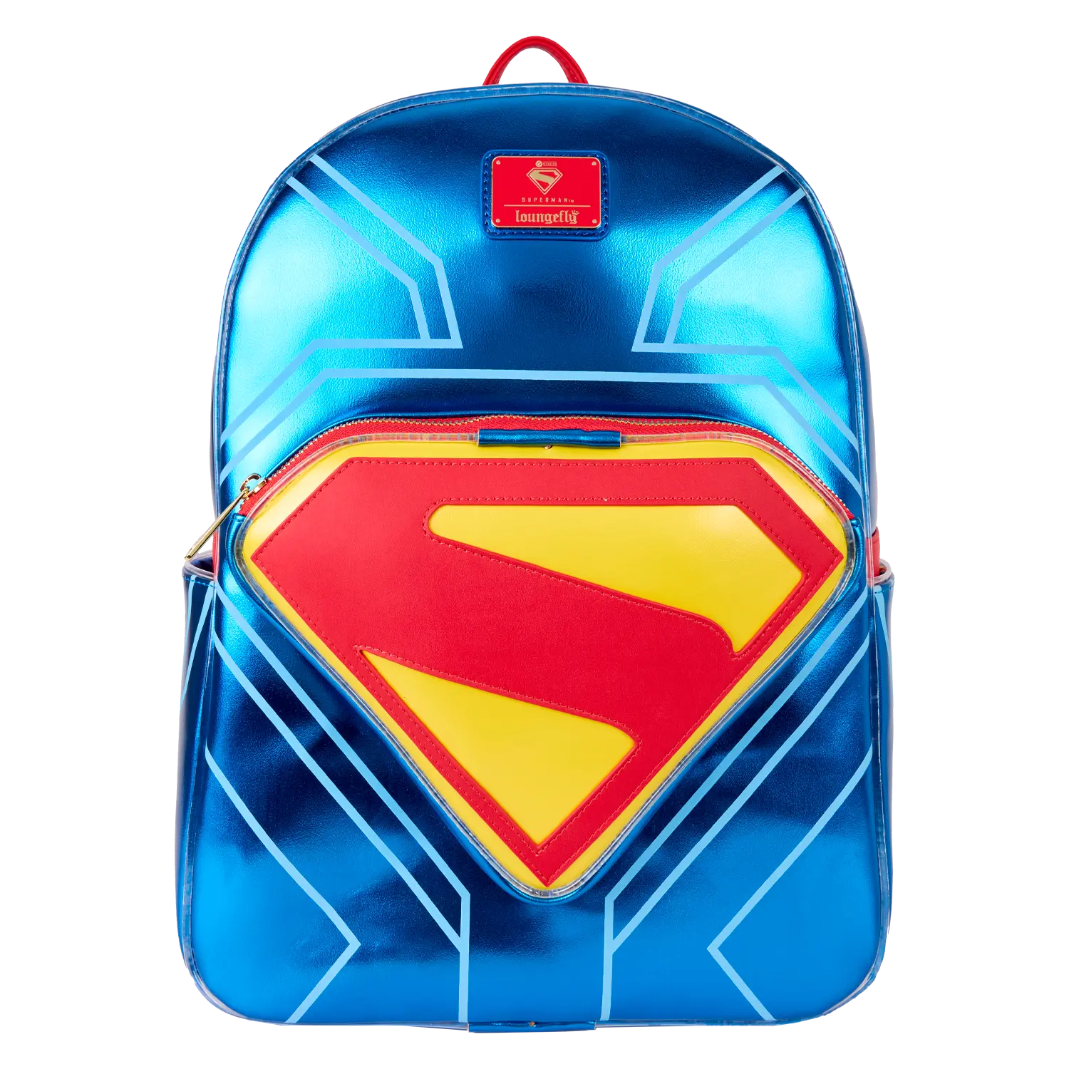 Superman Light Up Glow Full-Size Backpack