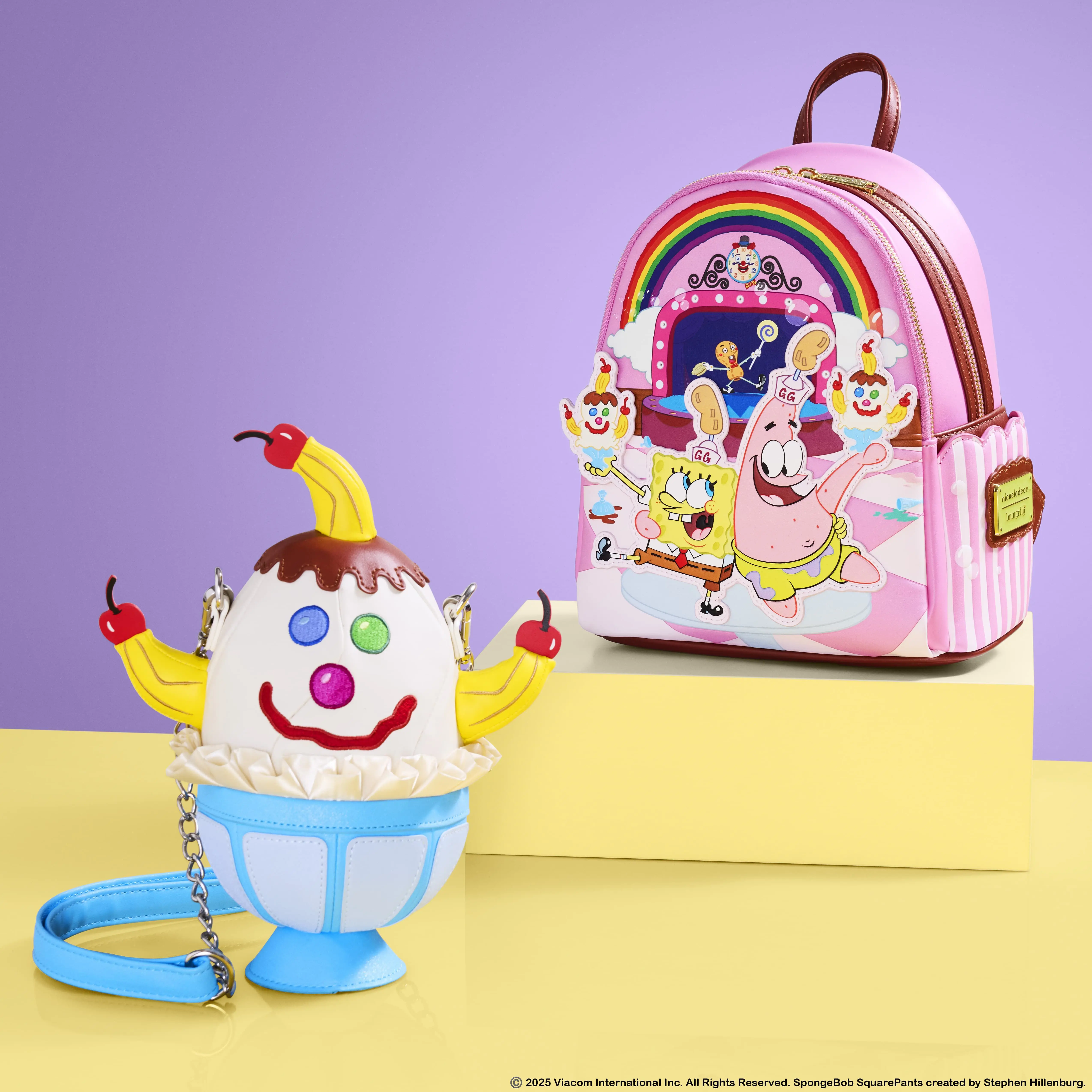 SpongeBob Squarepants Goofy Goober Ice Cream Sundae Figural Crossbody Bag - Image 3