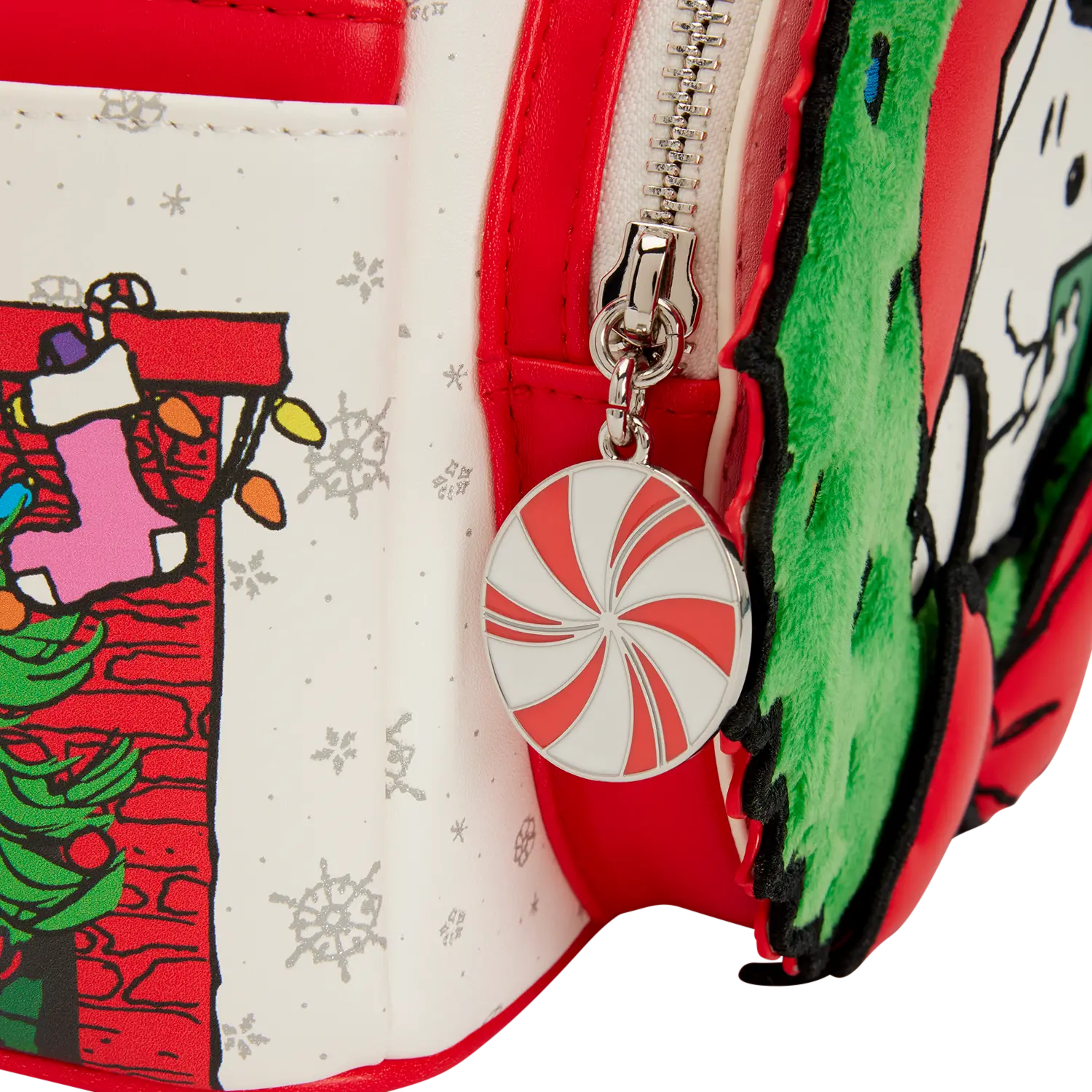 Peanuts Snoopy & Woodstock Holiday Plush Wreath Mini Backpack - Image 7