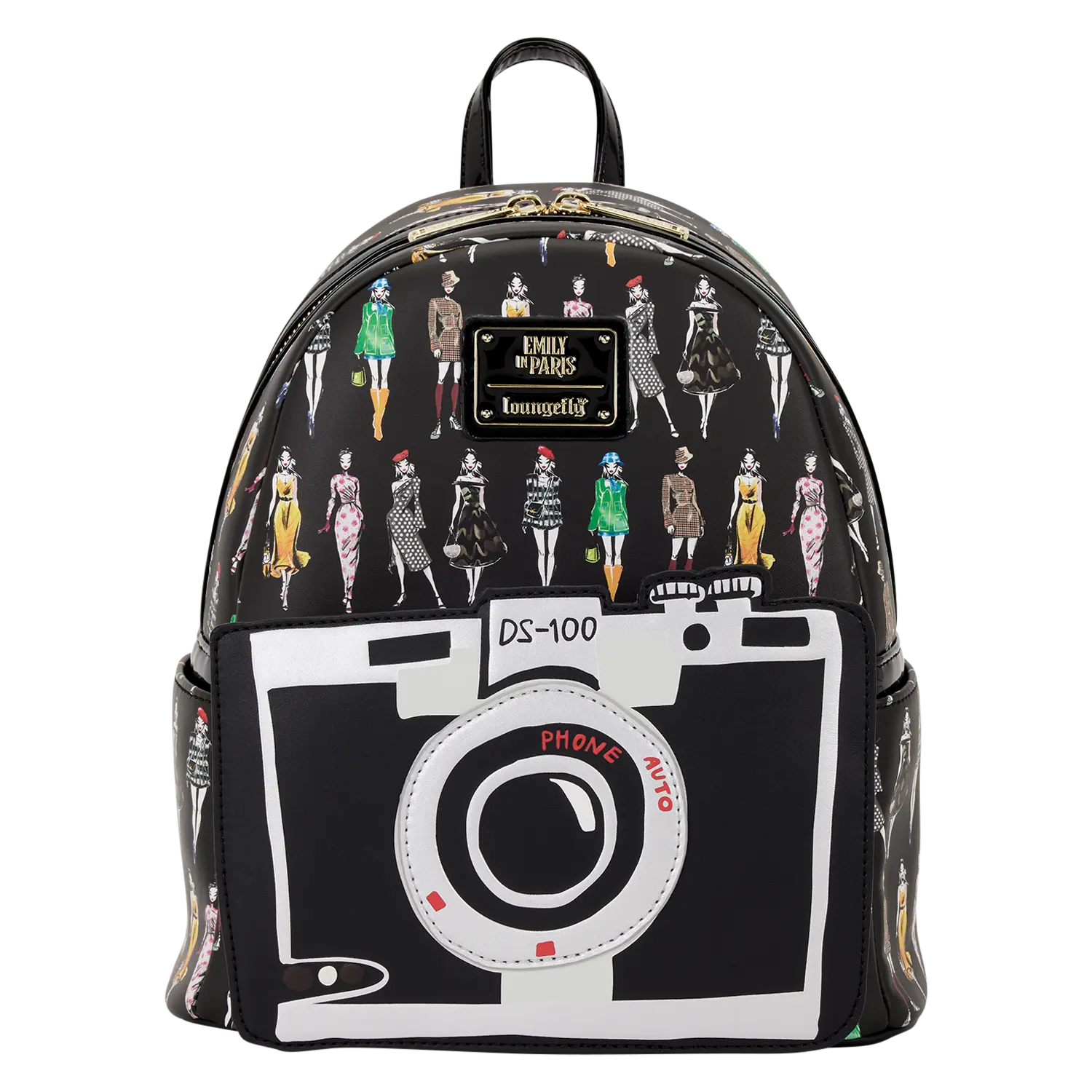 Emily in Paris Limited Edition Camera All-Over Print Mini Backpack