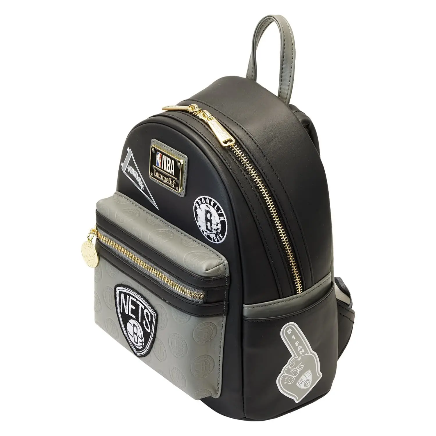 NBA Brooklyn Nets Patch Icons Mini Backpack - Image 4