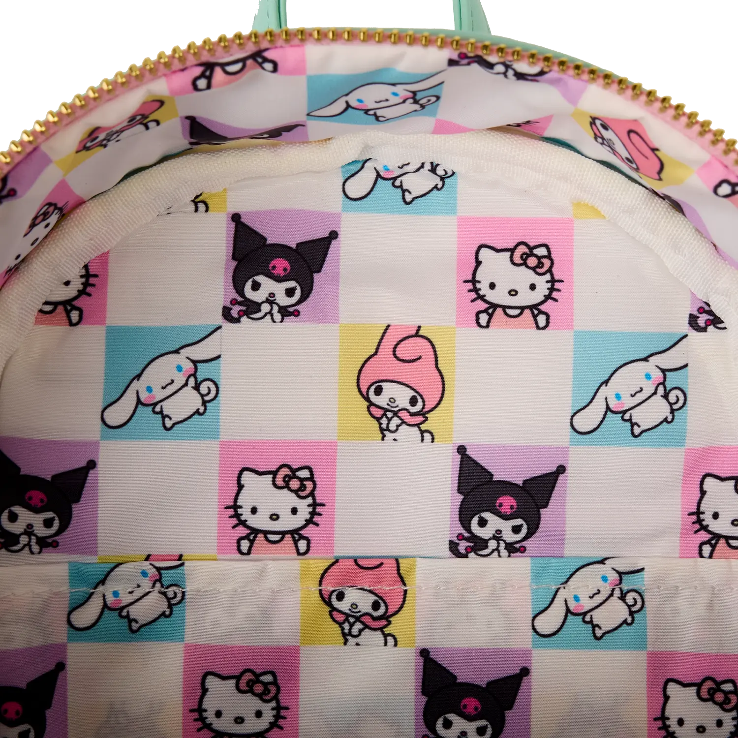 SDCC Limited Edition Hello Kitty & Friends Color Block Terry Cloth Mini Backpack - Image 6