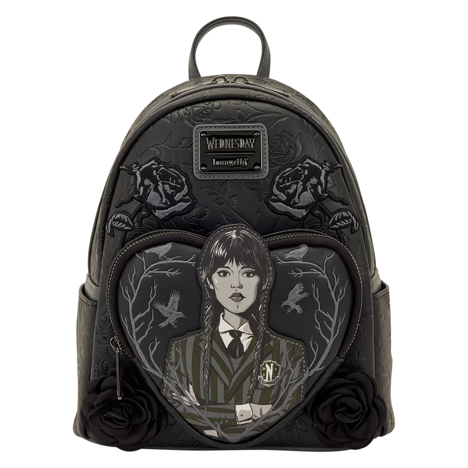 Wednesday Black Roses Mini Backpack