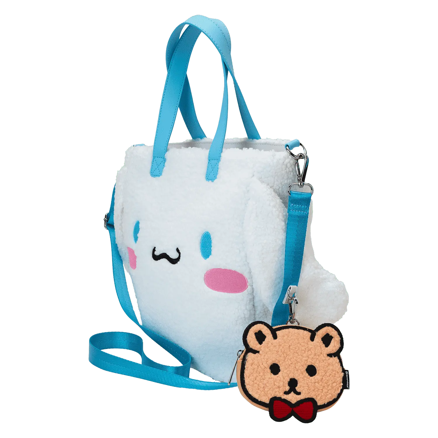 Sanrio Cinnamoroll Cosplay Sherpa Tote Crossbody Bag With Coin Bag - Image 11