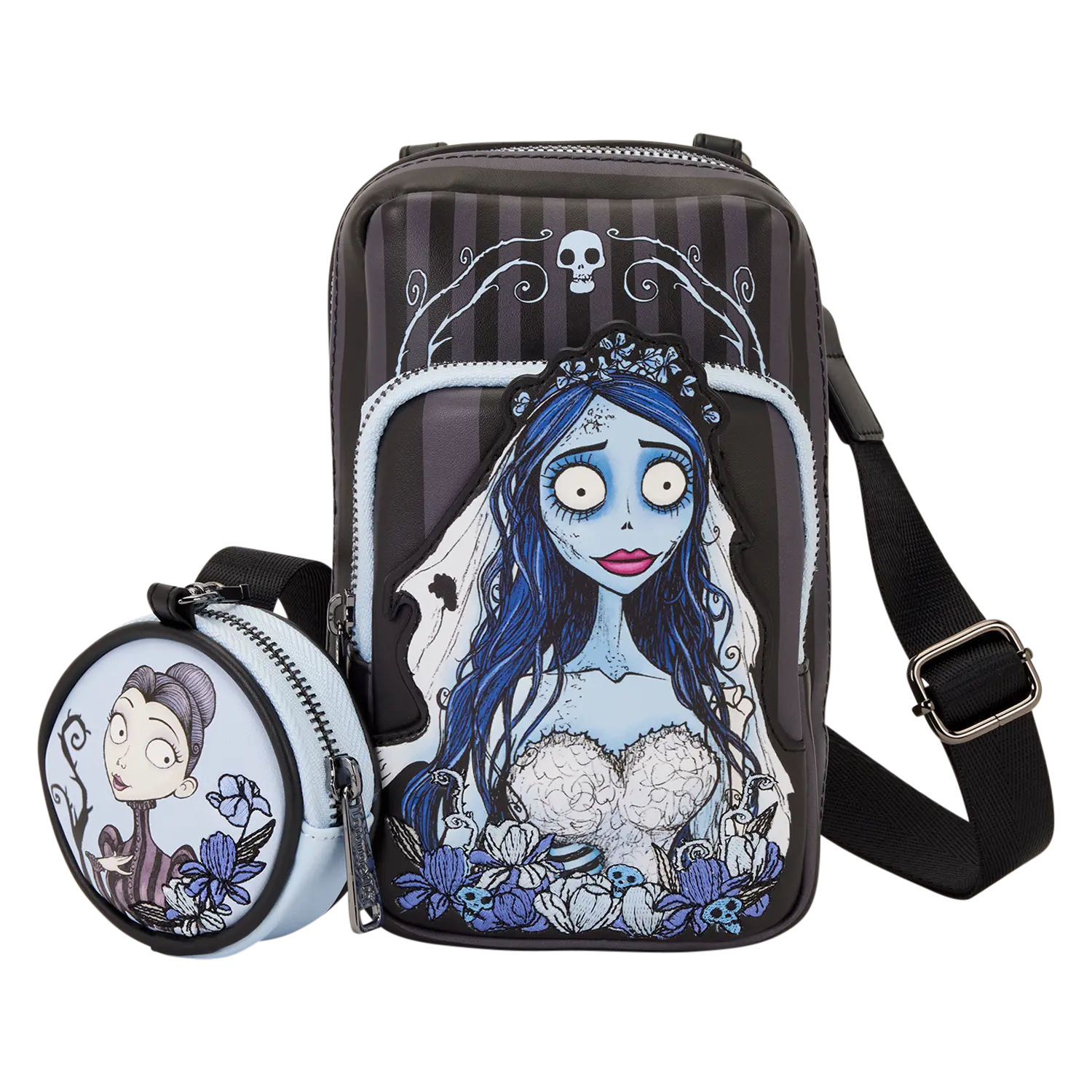 Corpse Bride Emily Sling Crossbody Bag with Coin Bag