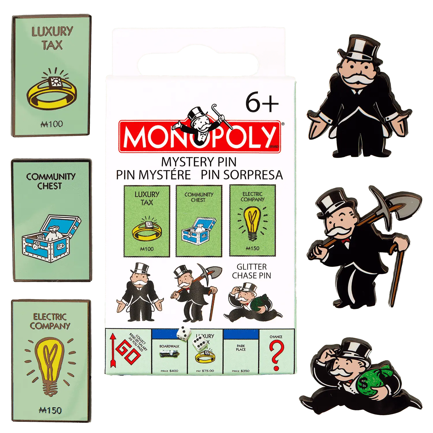 Monopoly 90th Anniversary Mystery Box Pin