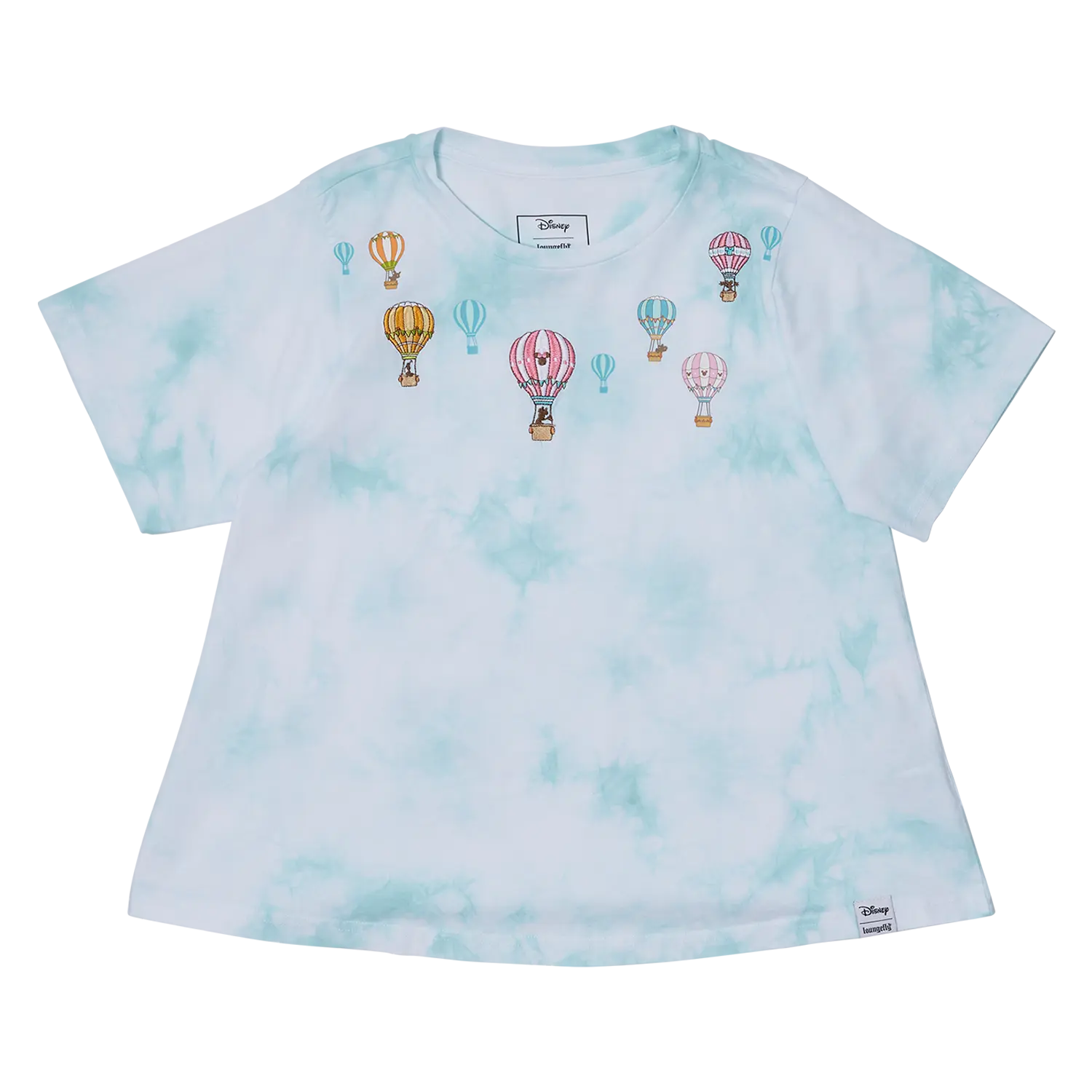 Mickey & Friends Hot Air Balloon Tie-Dye Swing Tee